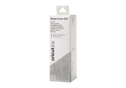Hot SUPER OFERTA **40%** Vinilo Smart Iron On Termotransferible Glitter Plateado Joy 13x48cm Silhouette