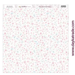 Tela DTXS-970 Patrón Floral Dayka 30x30cm Telas, Sedas Y Fieltro