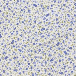 Discount Tela Campo de Flores Azules 50x35cm Telas, Sedas Y Fieltro
