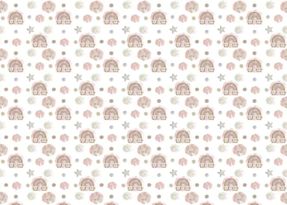 Hot Tela de Encuadernar Arcoiris Lullaby Baby Girl Telas, Sedas Y Fieltro
