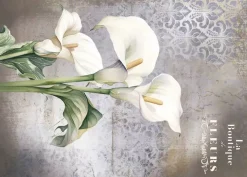 Discount Tela de Encuadernar Calla Lily III La Vie en Fleurs 70x50cm Telas, Sedas Y Fieltro