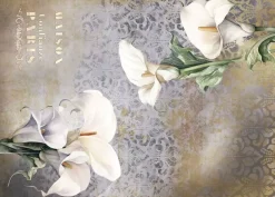 Discount Tela de Encuadernar Calla Lily II La Vie en Fleurs 70x50cm Telas, Sedas Y Fieltro