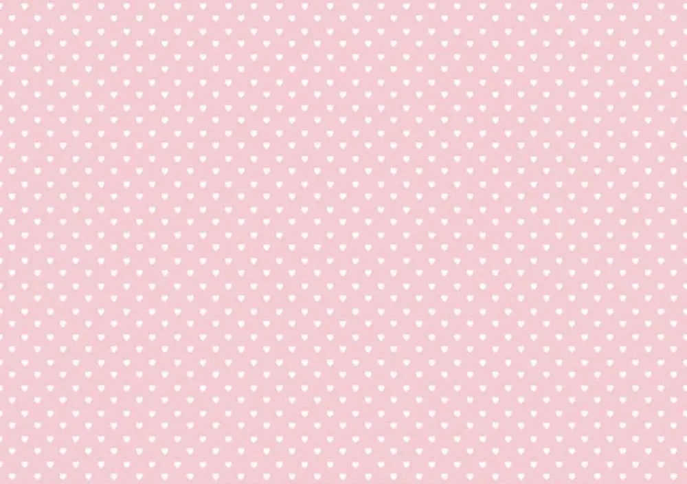Outlet Tela de Encuadernar Corazón Blanco Rosa Bebé 70x50cm Telas, Sedas Y Fieltro