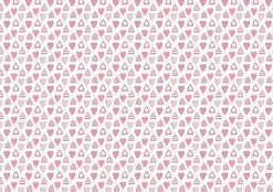 Clearance Tela de Encuadernar Hearts 70x50cm Telas, Sedas Y Fieltro