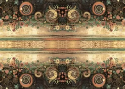 New Tela de Encuadernar Infinity Abstract Art 70x50cm Telas, Sedas Y Fieltro