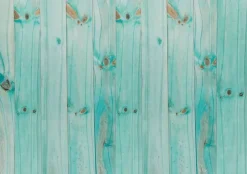 New Tela de Encuadernar Madera Turquesa 70x50cm Telas, Sedas Y Fieltro