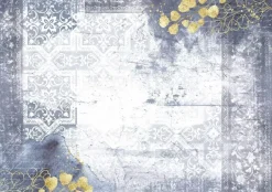 Sale Tela de Encuadernar Mosaico Azul Once Upon a Time 70x50cm Telas, Sedas Y Fieltro