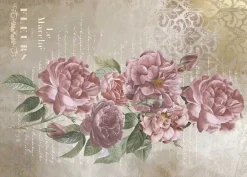 Best Tela de Encuadernar Roses IV La Vie en Fleurs 70x50cm Telas, Sedas Y Fieltro