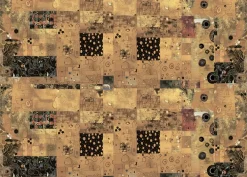 Sale Tela de Encuadernar Squares Abstract Art 70x50cm Telas, Sedas Y Fieltro