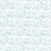 Hot Tela de Encuadernar Toile de Jouy Azul Bebé 70x50cm Telas, Sedas Y Fieltro