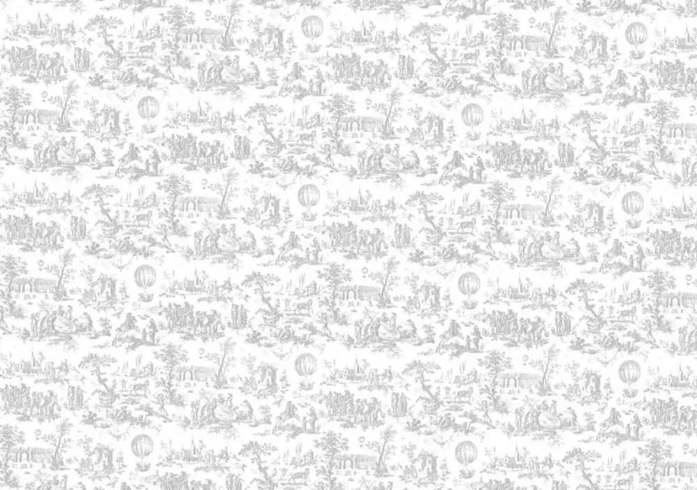 Best Tela de Encuadernar Toile de Jouy Globos 70x50cm Telas, Sedas Y Fieltro
