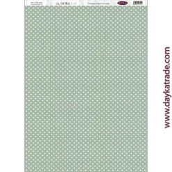 Clearance Tela DTXM-2104 Lunares Verdes En Comunión con la Naturaleza 32x70cm Telas, Sedas Y Fieltro