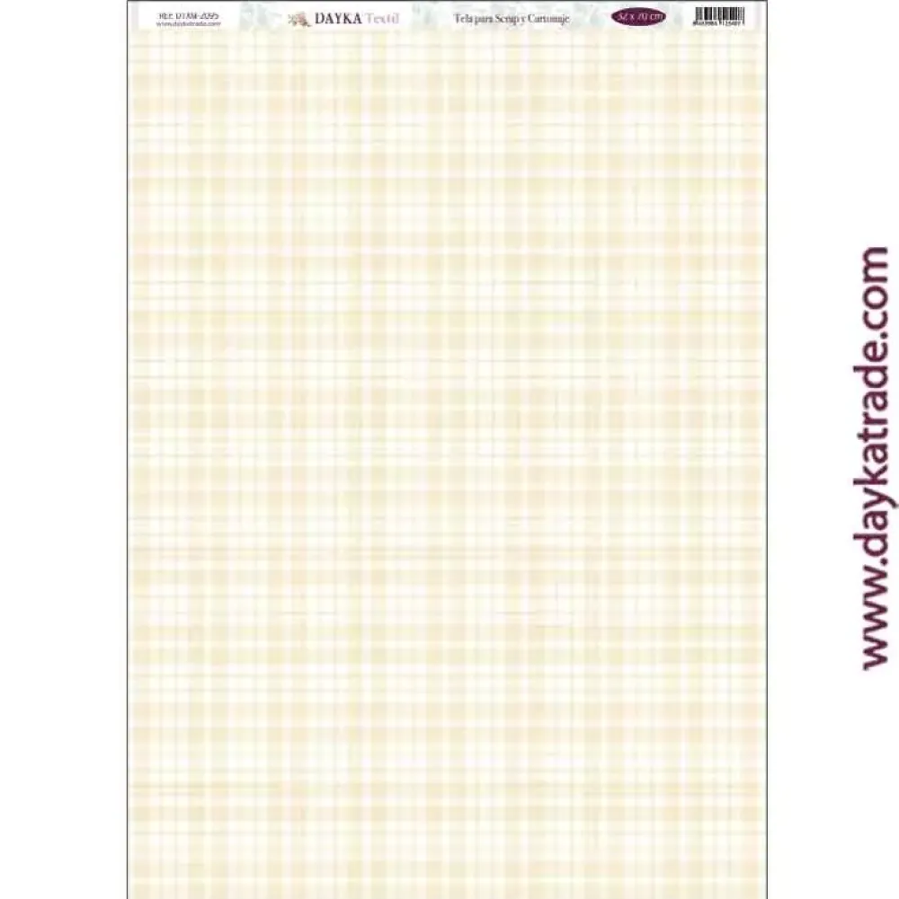 Clearance Tela DTXM-2095 Patrón cuadros amarillos Puro Amor Azules Dayka 33x70cm Telas, Sedas Y Fieltro