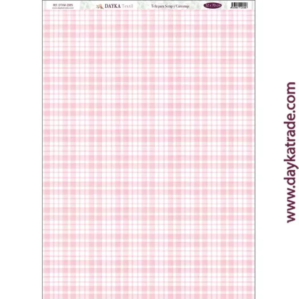 Clearance Tela DTXM-2085 Patrón Cuadros Rosas Puro Amor Rosas Dayka 30X70cm Telas, Sedas Y Fieltro