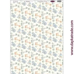Discount Tela DTXM-2094 Patrón Dinosaurios Puro Amor Azules Dayka 30X70cm Telas, Sedas Y Fieltro