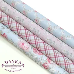 Sale Tela DTXS-968 Floral Dayka 30x30cm Telas, Sedas Y Fieltro