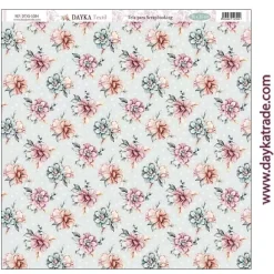 Tela DTXS-1084 Flores En Comunión con la Naturaleza 30x30cm Telas, Sedas Y Fieltro