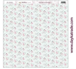 Best Tela DTXS-993 Pájaros Hoy Es Mi Día Niña Dayka 30x30cm Telas, Sedas Y Fieltro