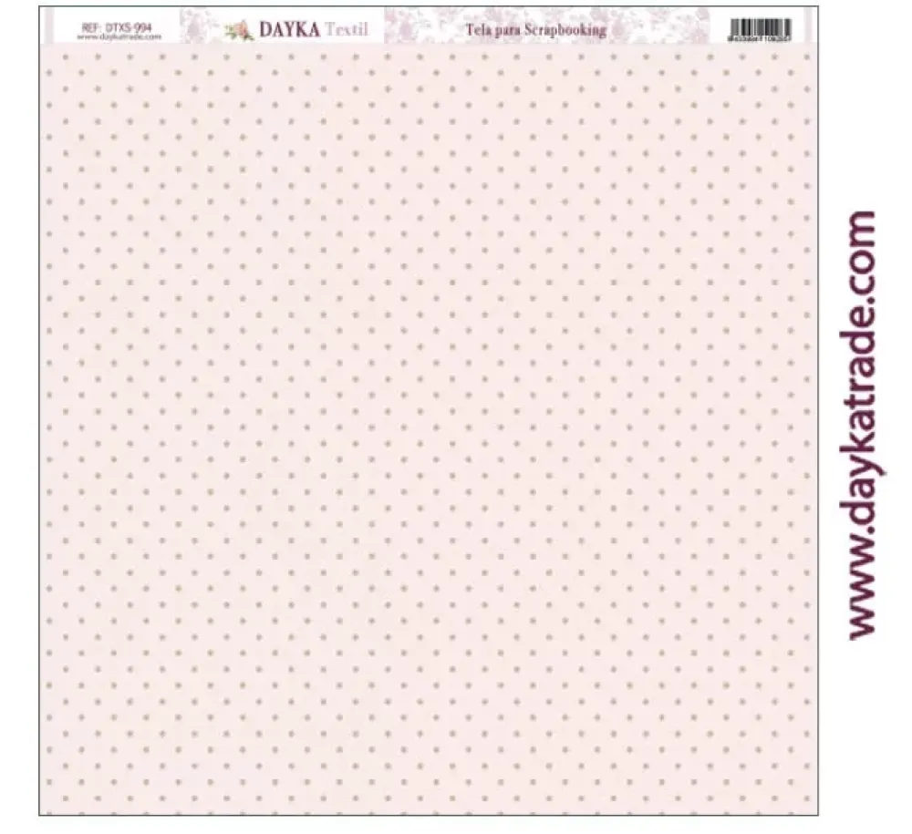 Hot Tela DTXS-994 Rosa Con Puntos Marrones Hoy Es Mi Día Niña Dayka 30x30cm Telas, Sedas Y Fieltro