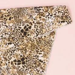 Tela Estampado Animal Leopardo 50x30cm Telas, Sedas Y Fieltro