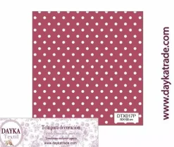 Online Tela para Decoración #17 Puntos o topos fresa 50x100cm. Dayka Telas, Sedas Y Fieltro
