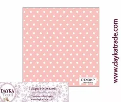 Sale Tela para Decoración #04 Puntos o topos con fondo rosa 50x100cm. Dayka Telas, Sedas Y Fieltro