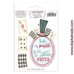 Sale Tela para scrapbooking y cartonaje sombrerero Alicia Dayka Telas, Sedas Y Fieltro