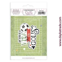 Online Tela para scrapbooking y cartonaje II Pasión por el Fútbol Dayka 12x17cm Telas, Sedas Y Fieltro