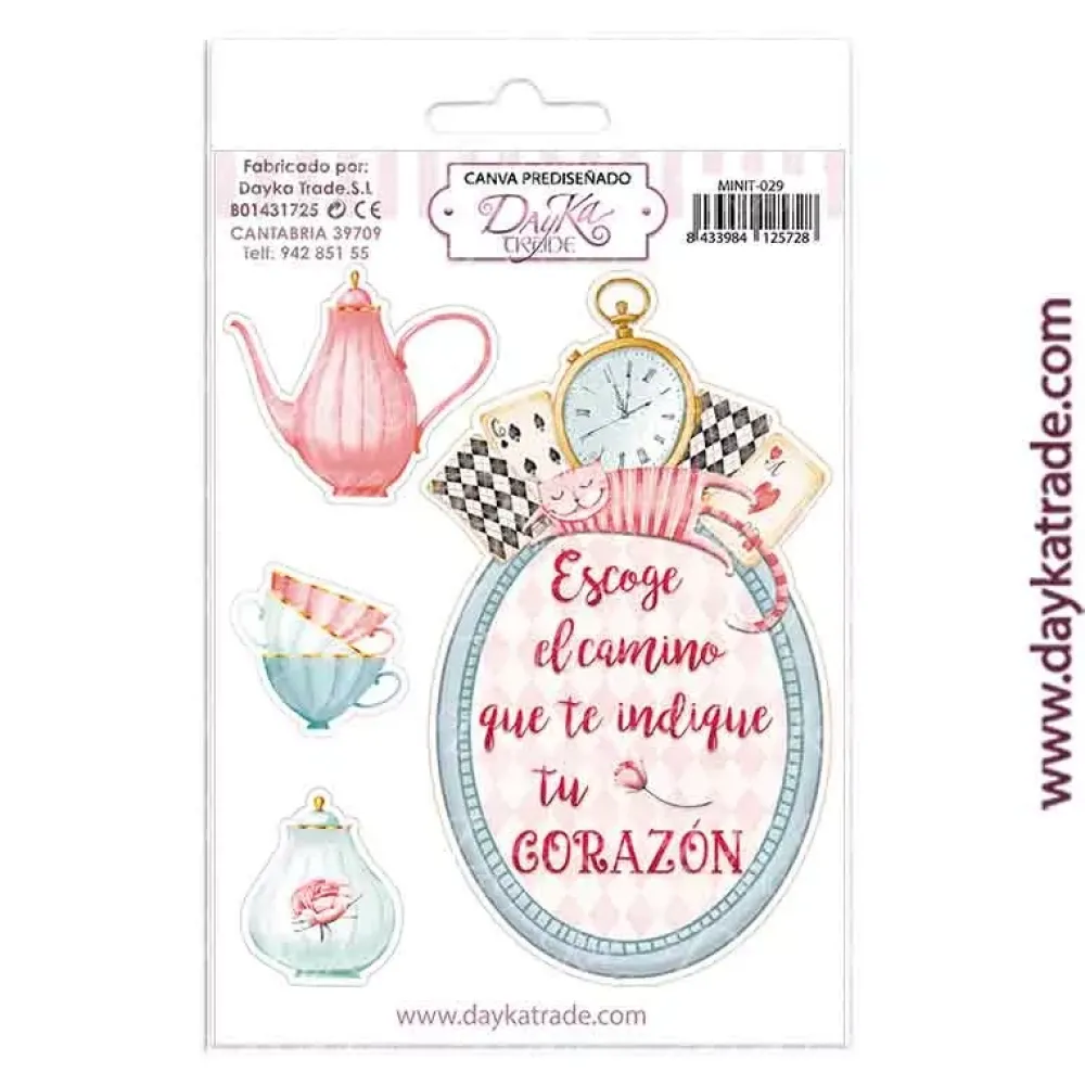 Outlet Tela para scrapbooking y cartonaje frase Alicia Dayka Telas, Sedas Y Fieltro
