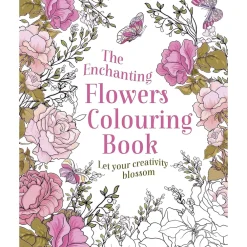 Clearance The enchanting flowers colouring book Colorear