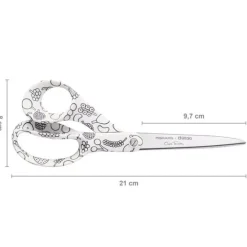 Hot Tijeras Universales X Iittala Frutta Blanco y Negro 21cm Herramientas De Corte