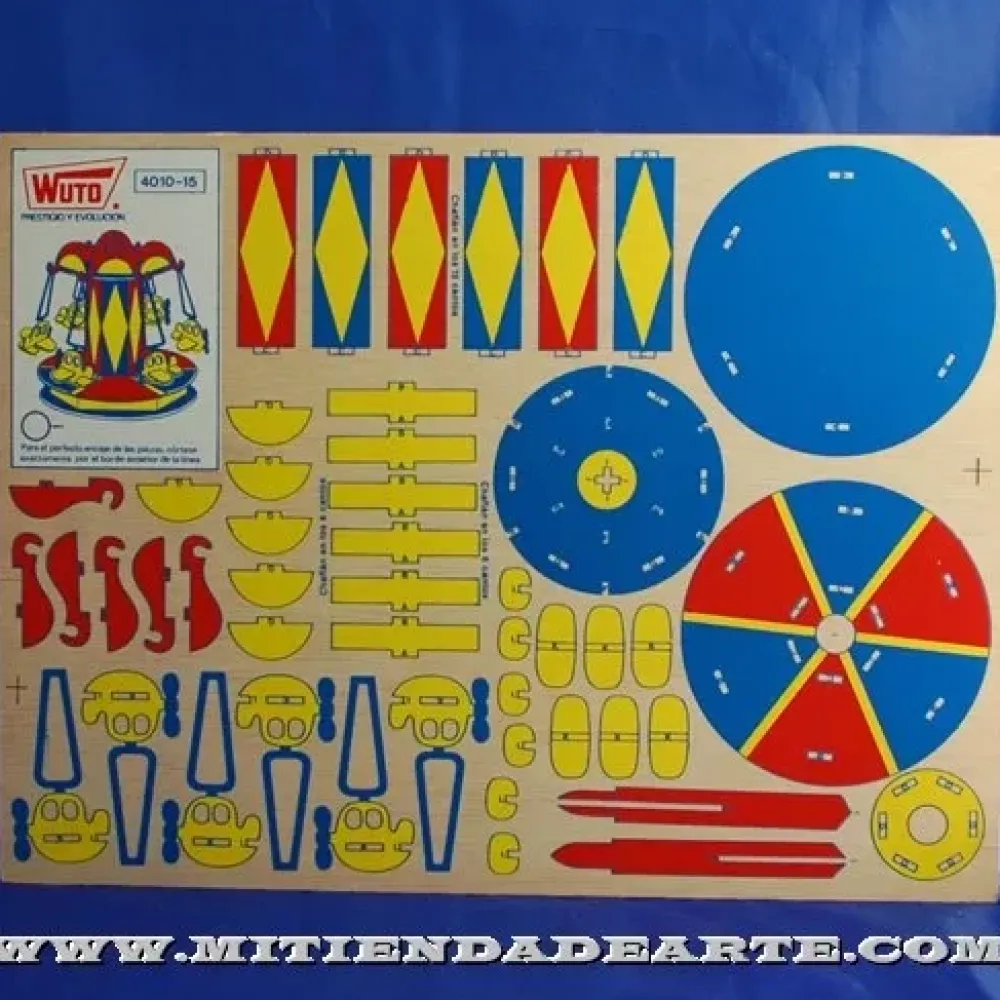 Best Tiovivo-15 Kits Recortables Serigrafiados de Marquetería 4010-15 Maquetas Y Modelismo
