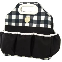 Clearance Tote Bag - Black Plaid Organización