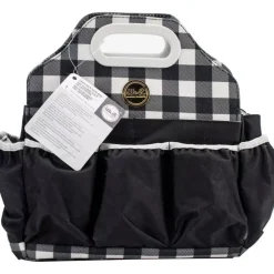 Clearance Tote Bag - Black Plaid Organización