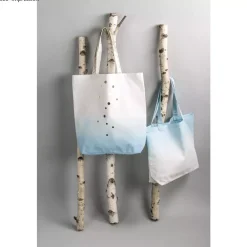 New Tote bag shopper fashion blanco y dorado Organización|Telas, Sedas Y Fieltro