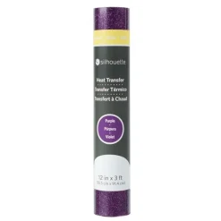 Clearance Transfer Para Tela Morado Glitter 12" Silhouette