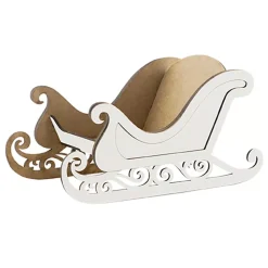 Online Trineo de madera 100 Blanco Navidad