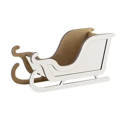 Outlet Trineo de madera 099 Blanco Navidad