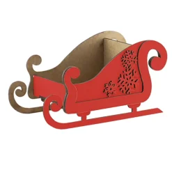 Online Trineo de madera 098 Rojo Navidad
