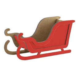 Online Trineo de madera 099 Rojo Navidad