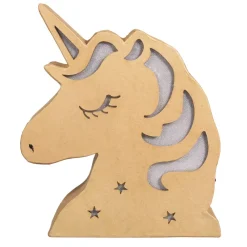 Outlet Unicornio luminoso de papel maché Cartón Y Papel Maché