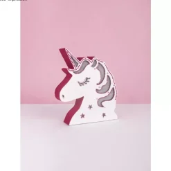 Outlet Unicornio luminoso de papel maché Cartón Y Papel Maché