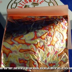 Outlet Variegatto azul 201 - Pan de oro oxidado en azul Doraduras