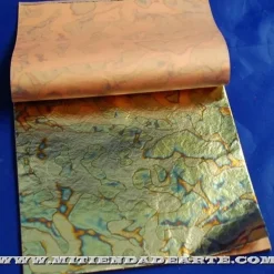 Discount Variegatto azul. Pan de oro imitación oxidado en azul Doraduras