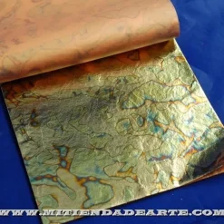 Discount Variegatto azul. Pan de oro imitación oxidado en azul Doraduras