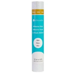 Online Vinilo adhesivo glitter Blanco 12"x6' Silhouette