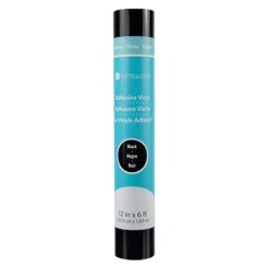 Discount Vinilo adhesivo Glossy Negro 12"x6' Silhouette