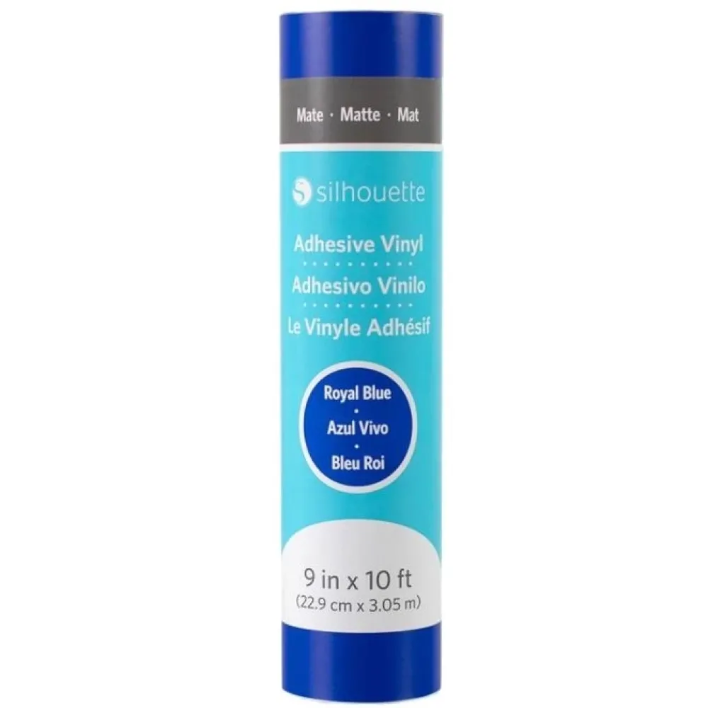 Outlet Vinilo adhesivo mate removible Azul Royal 9"x10' Silhouette