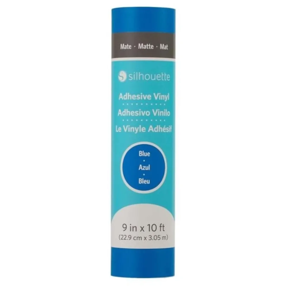 Discount Vinilo adhesivo mate removible Azul 9"x10' Silhouette