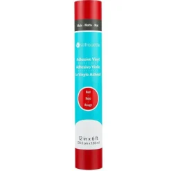 Clearance Vinilo adhesivo mate removible Rojo 12"x6' Silhouette